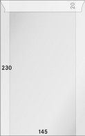 Lindner Pergamin-Tüten (715), 145 X 230 + 20 Mm Klappe, 500er-Packung - NEU - Transparante Hoezen