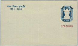 74841 - INDIA -  POSTAL HISTORY -  STATIONERY COVER Overprinted SPECIMEN - 1954 - Briefe