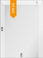 Lindner Pergamin-Tüten (716), 170 X 230 + 20 Mm Klappe, 250er-Packung - NEU - Enveloppes Transparentes