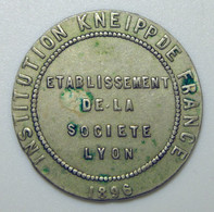 Lyon - Jeton De Bains - Institution Kneipp De France - 1896 - Douches D'eau Froide - Abonnement - Notgeld
