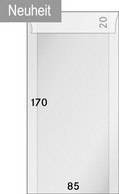 Lindner Pergamin-Tüten (721), 85 X 170 + 20 Mm Klappe, 500er-Packung - NEU OVP - Transparante Hoezen