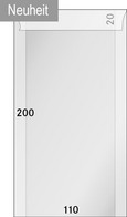 Lindner Pergamin-Tüten (722), 110 X 200 + 20 Mm Klappe, 250er-Packung - NEU - Clear Sleeves