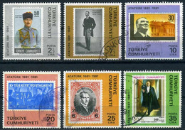 Türkiye 1981 Mi 2551-2556, The Birth Centenary Of ATATÜRK - Usados