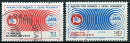 Türkiye 1981 Mi 2576-2577 O, European Physical Society - Usados