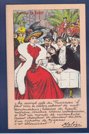 CPA Publicité Cabaret Théâtre Publicitaire Réclame Non Circulé Tournées BARET Femme Woman Art Nouveau - Advertising