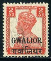 Indian (Gwalior) 1942 Mi 107 King George VI | Crowns And Coronets | Royalty - Gwalior