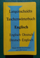 DICCIONARIO ENGLISCH-DEUTSCH LANGENSCHEIDTS TASCHENEÖRTETBUCH. - Diccionarios