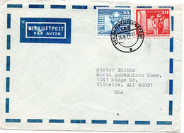 57191 - DDR - 1979 - 30Pfg Gr.Bauten MiF A LpBf HEILBAD HEILIGENSTADT -> Wilmette, IL (USA) - Storia Postale