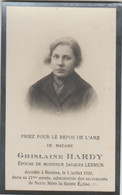 Souvenir Mortuaire Ghislaine Hardy , Décédée à Renlies En 1930 - Beaumont