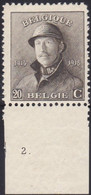 Belgie  .   OBP  . 170  .   Planche 2    .   *  .   Ongebruikt Met Gom  .  /  .   Neuf Avec Gomme - 1919-1920 Behelmter König