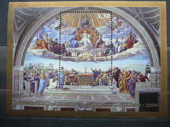 Raffaello, Detail Of The Fresco "The Hosting Of The Sacrament" # Vatican Vatikan Vaticano  MNH 2009 # Mi. 1651 Block 33 - Neufs