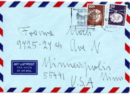 57220 - Bund - 1979 - 100Pfg. I&T MiF A LpBf BONN - BUNDESGARTENSCHAU BONN ... -> Minneapolis, MN (USA) - Briefe U. Dokumente
