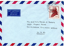 57221 - Bund - 1978 - 90Pfg. Kant EF A LpBf MARBURG -> Northbrook, IL (USA) - Covers & Documents