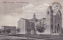 TROIS RIVIERES                EGLISE STE CECILE  +  CACHET R E C P 19140A.   AREL - Trois-Rivières