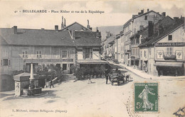 01-BELLEGARDE- PLACE KLEBER ET RUE DE LA RÉPUBLIQUE - Bellegarde-sur-Valserine