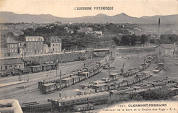 63-CLEMONT-FERRAND-INTERIEUR DE LA GARE ET LA CHAÎNE DES PUYS - Clermont Ferrand