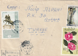 Cover - Albania (Gjirokaster), 1972 - Posted From Albania To Turkey - Stamps And Postmarks - Albanie