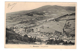 Beaujeu Vue Générale Aérienne Rhône 69430 N°5 Cpa Ayant Voyagée En 1914 En TB.Etat - Beaujeu