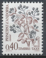 Andorre FR Timbre-Taxe N°56 40c. Flore N** ZAT56 - Ongebruikt