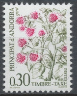 Andorre FR Timbre-Taxe N°55 30c. Flore N** ZAT55 - Unused Stamps