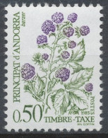 Andorre FR Timbre-Taxe N°57 50c. Flore N** ZAT57 - Ongebruikt