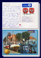 1996 Poland Polen Polska Postcard Hel Posted To Scotland Ak Kartka - Covers & Documents