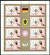 TCHAD 1972 Jeux Olympiques MUNICH Michel 582A - 587A - In 6 Velletjes - Verano 1972: Munich