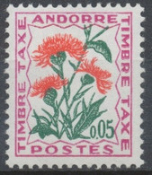 Andorre FR Timbre-Taxe N°46 5c. Flore N** ZAT46 - Nuovi