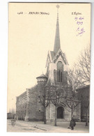 Arnas Canton De Villefranche-sur-Saône L'Eglise Rhône 69400 N°1468 Cpa Ecrite En 1909 En TB.Etat - Other & Unclassified