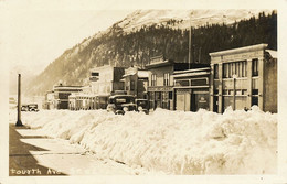 Real Photo  Fourth Avenue Seward Alaska 1946 - Autres & Non Classés