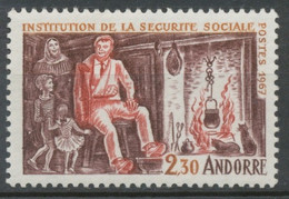 Andorre FR N°183 2f.30 Brun-violet/rouge NEUF** ZA183 - Unused Stamps
