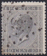 Belgie   .  OBP   .   17A     .    LP35         .      O .    Gebruikt  . / .   Oblitéré - 1865-1866 Profil Gauche