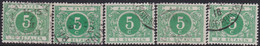 Belgie   .  OBP   .     TX  12   5x    .      O .    Gebruikt  . / .   Oblitéré - Briefmarken
