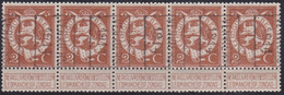 Belgie   .  OBP   .   Strook 5 Zegels 2381   (2 Paren)      .     **   .     Postfris  . / .   Neuf SANS Charniére - Roulettes 1910-19