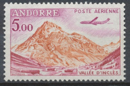 Andorre FR P. Aérienne N°7 5f. Vallée D'Inclès N** ZAA7 - Poste Aérienne