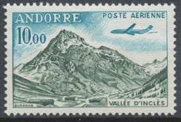 Andorre FR P.Aérienne N°8 10f. Vallée D'Inclès N** ZAA8 - Luchtpost