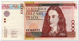 COLOMBIA 10000 PESOS,2011,P.453?,XF - Colombia