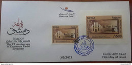 Syrie, Syrien, Syria 2022 ,new Issued,100th Of Damas Radio  FDC, Rare Only 500 Exist MNH ** - Covers & Documents