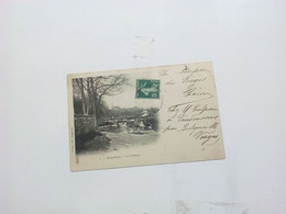 Carte Postale De BULGNÉVILLE.Le Château.Troupeau  De Vaches Vosges.88 - Bulgneville