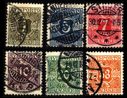 Denmark 1907 Mi V1-V6 Newspaper Stamps - Service