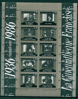FRANCE 1986 BLOC N° 9 FEUILLET CINQUANTENAIRE DE LA CINEMATHEQUE FRANCAISE 1986 COTE 13€ - Ongebruikt