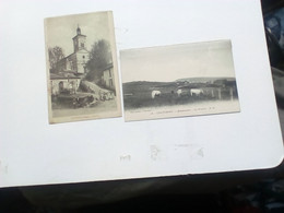 2 Cartes Postales   De CHÂTENOIS 88.  L'EGLISE. CHÂTENOIS - MANNECOURT La Prairie Vosges. - Chatenois