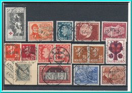 ★★  LOT  NORWAY OLD STAMPS ★★ GOOD LOT  With Round & LUX CANCELS  ★★ - Collections