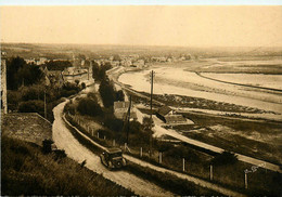 Carteret * Vue Générale Et Panorama Du Village * Route * Automobile Voiture Ancienne - Carteret