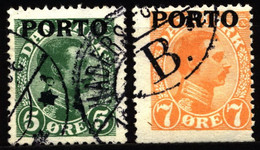 Denmark 1921 Mi P2-P3 Postage Due - Segnatasse