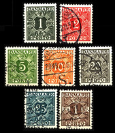 Denmark 1934 Mi P25-P31 Postage Due - Segnatasse