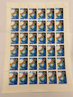 Russia 2002 Sheet World Unity Against Terrorism Earth Dove Birds Bird Peace Evil Organizations Rainbow Stamps MNH Mi 959 - Unused Stamps