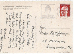 51493 - Bund - 1972 - 30Pfg. Heinemann EF A AnsKte OBERSTDORF - SKIFLUG WM 1973 ... -> Bremen - Skiing