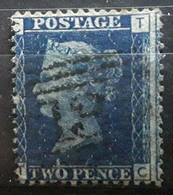 GB VICTORIA 1858  - 1864, Yvert No 27 ,  Two Pence Bleu Foncé  VARIETE PIQUAGE  Plate Planche 15 , Obl TB - Oblitérés