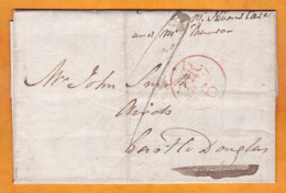 1802 - K G III - Lettre Pliée En Anglais De 2 Pages D ' EDINBURGH Vers CASTLEDOUGLAS, Scotland - ...-1840 Préphilatélie